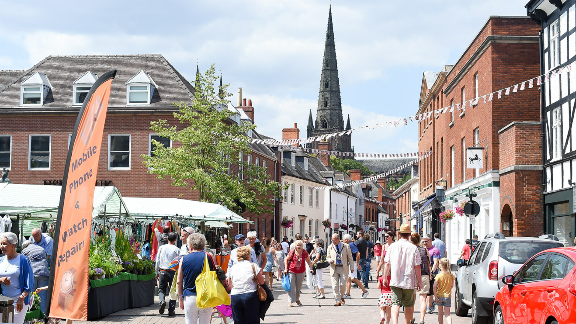 A photo of Lichfield high street