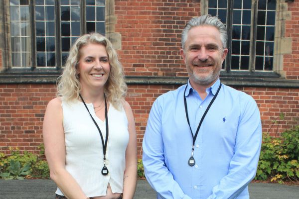 A picture of Apprentices Laura Thompson and Stephen Palmer.