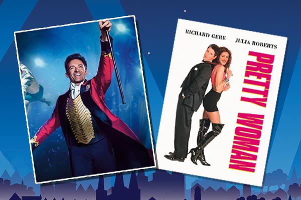 Greatest Showman and Pretty Woman movie posters
