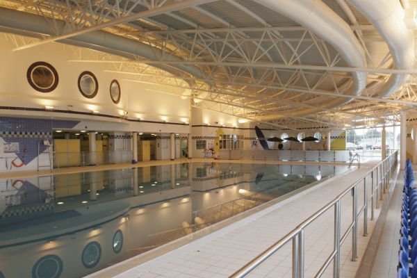 The swimming pool at Burntwood Leisure Centre.