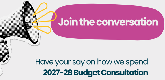 A graphic to promote the budget consultation.