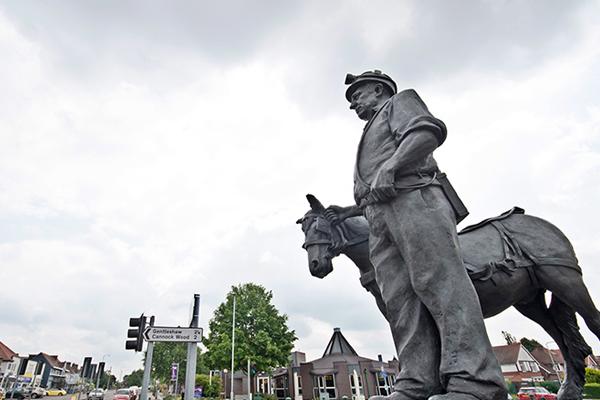 image of statue, Burntwood miner and scamp