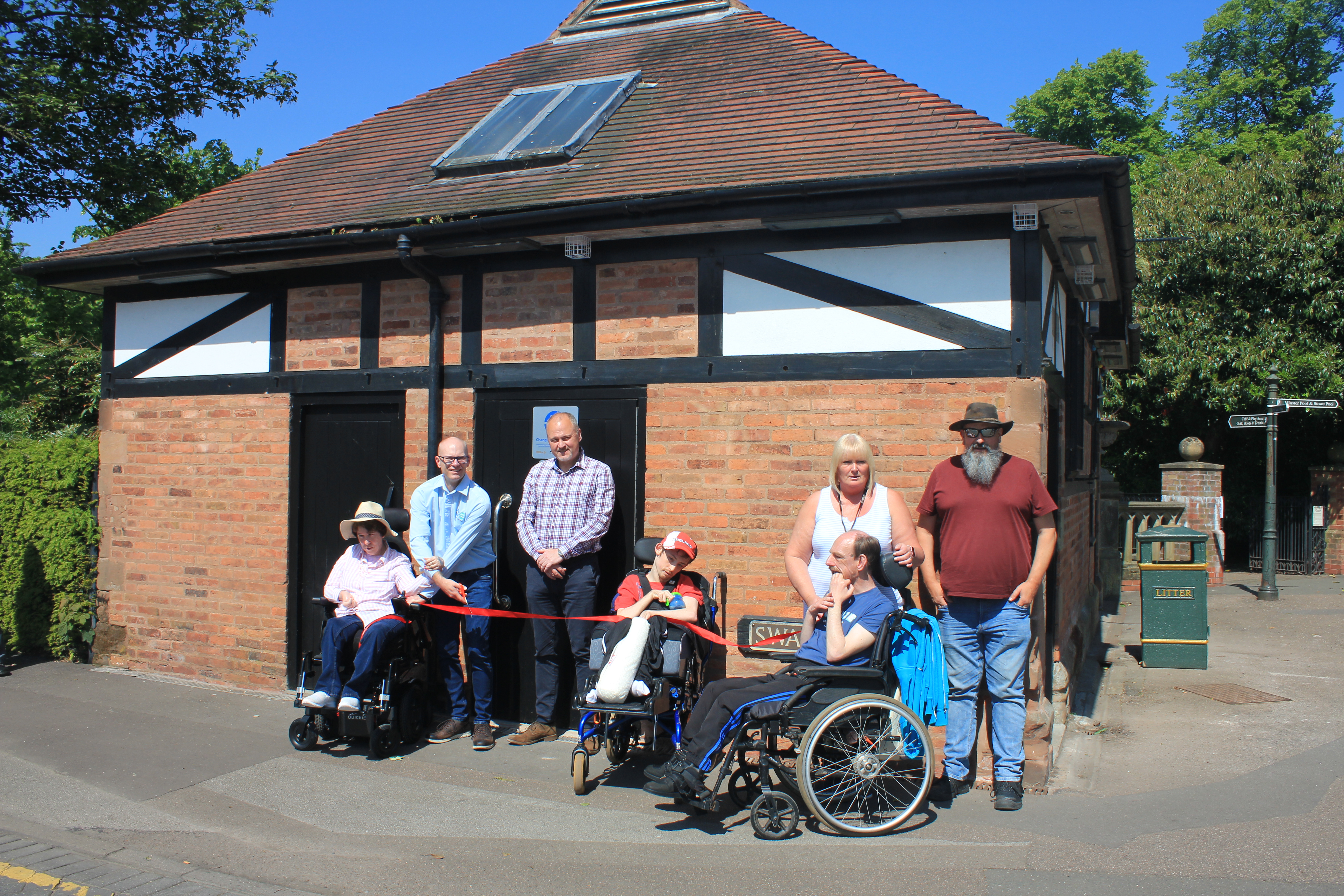 Opening the new Changing Places facility on Wednesday.