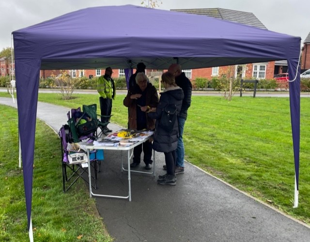 The Community Safety Partnership event at Hallam Park Estate.