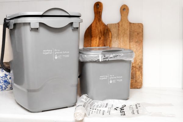 A picture of the Food Waste caddies.