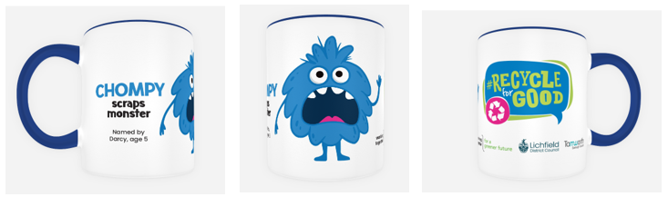 Chompy the monster mug