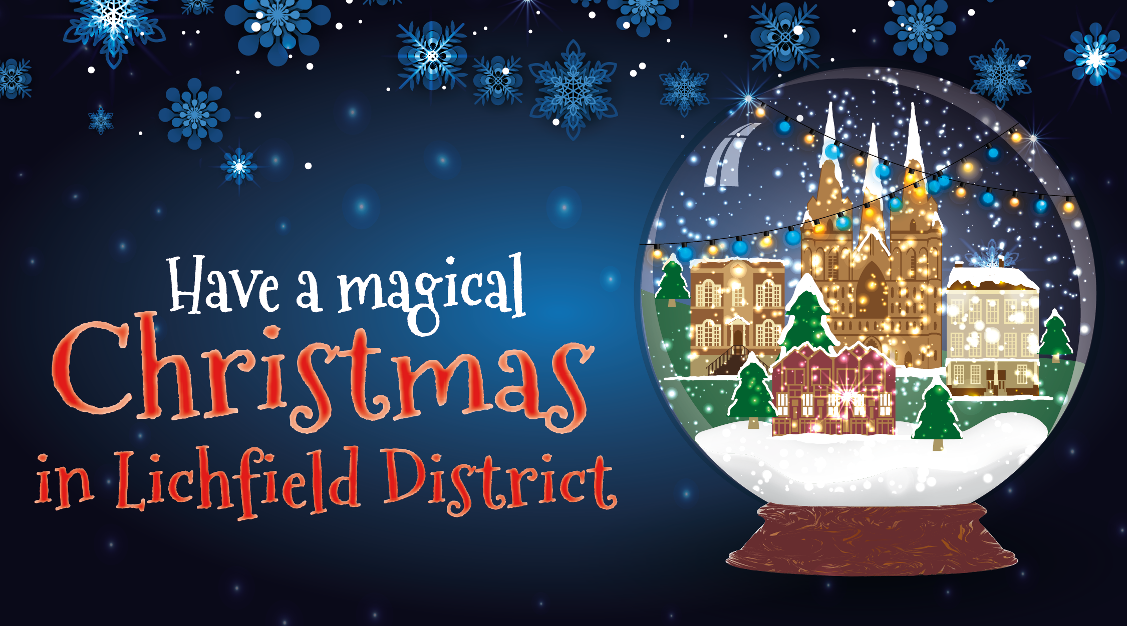 A poster promoting the 'Have a Magical Christmas' campaign.