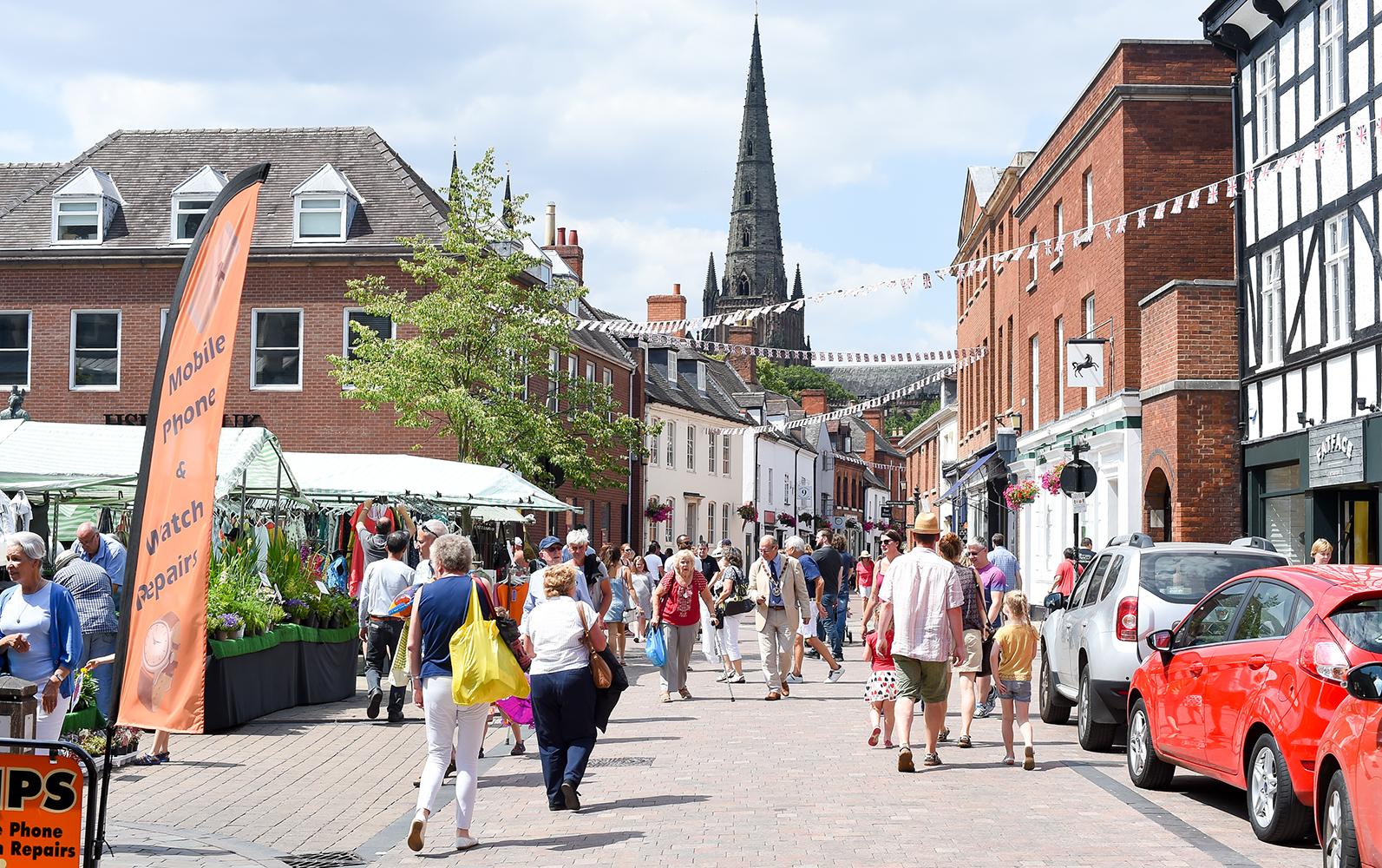 Image of conduit Street in Lichfield