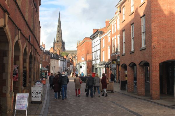 Lichfield city centre pedestrianisation