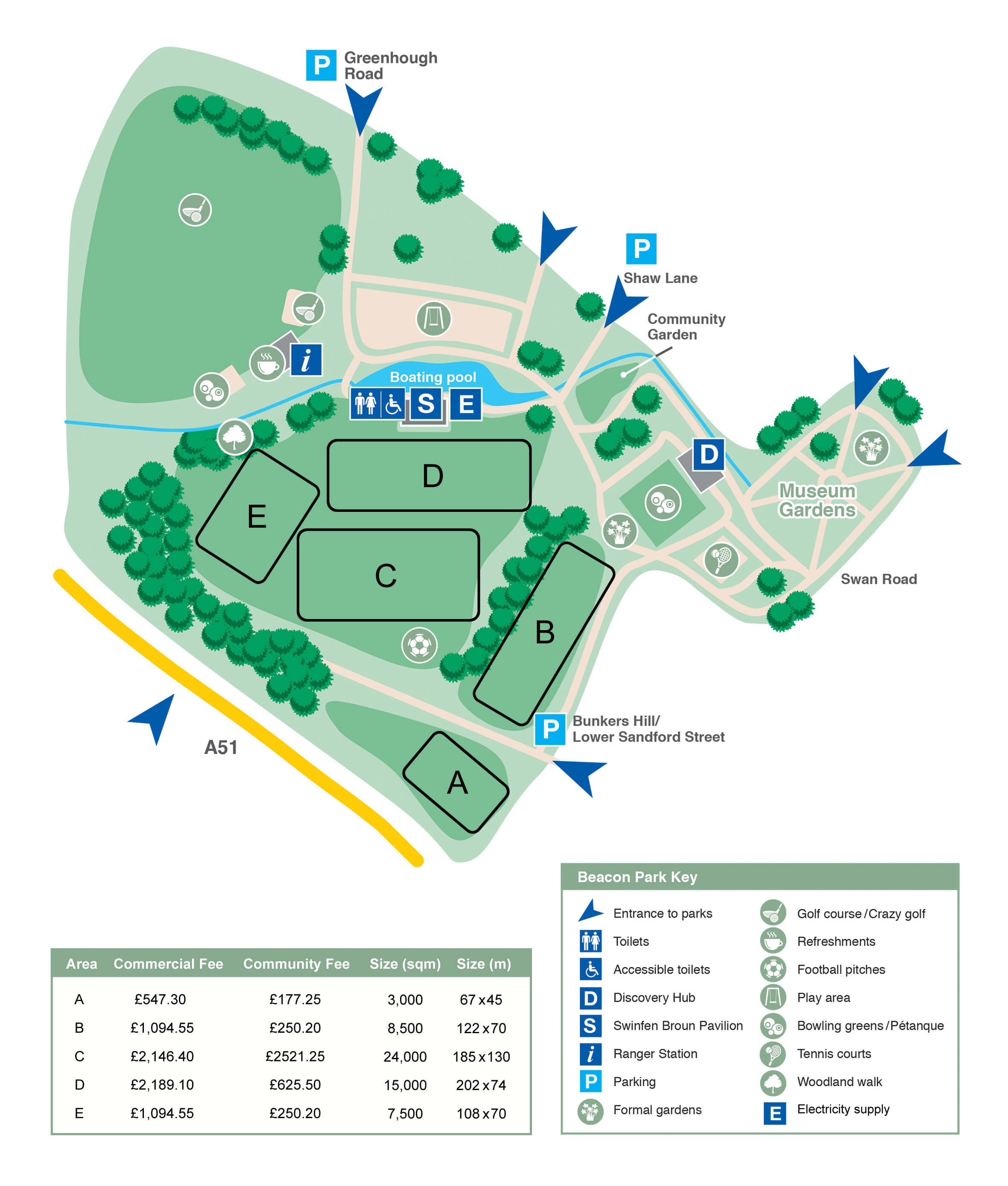 Hire a local park for an event Booking forms and hire fees