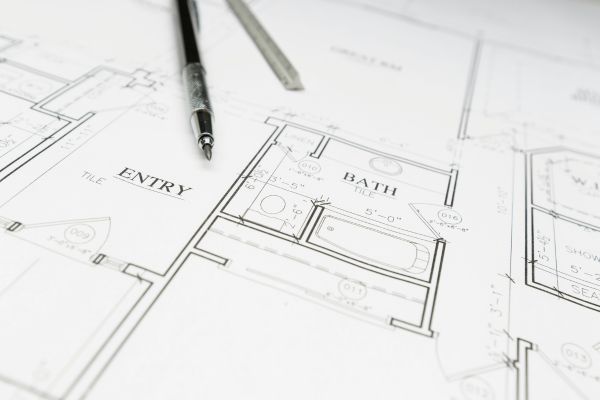 A picture of a building plan.