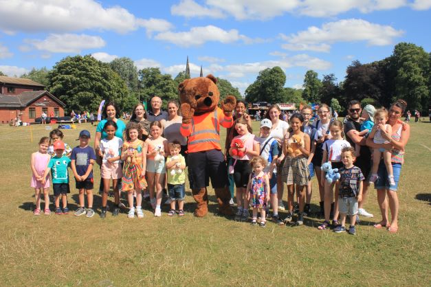 Ranger Ted joined families for the fun day.