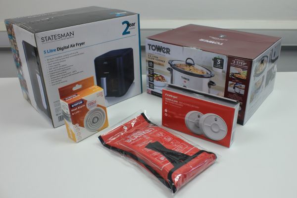 A picture of the prizes.