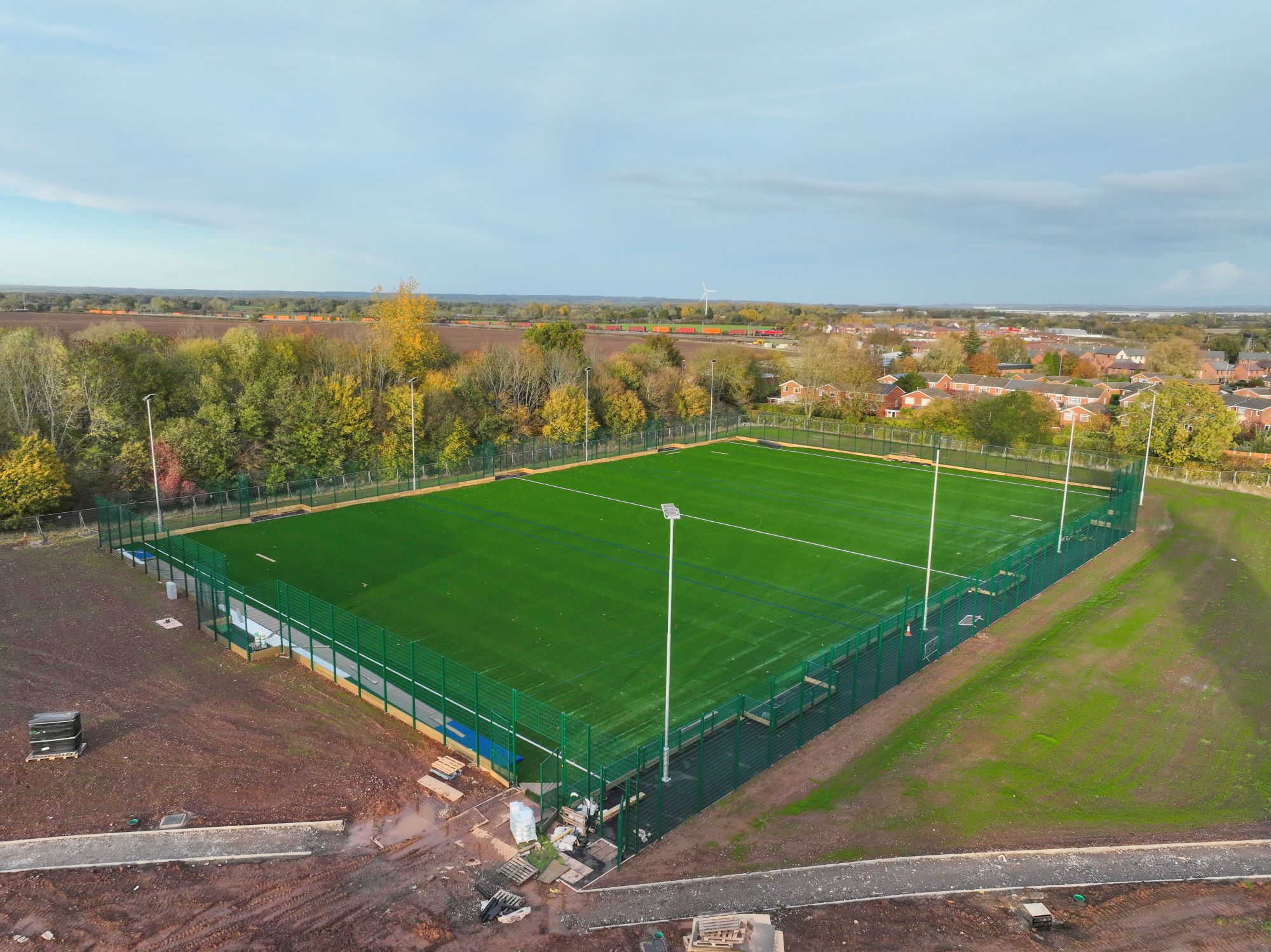 A picture of a 3G football pitch
