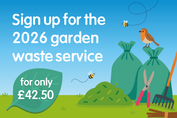 A picture of the garden waste collection promotional graphic.
