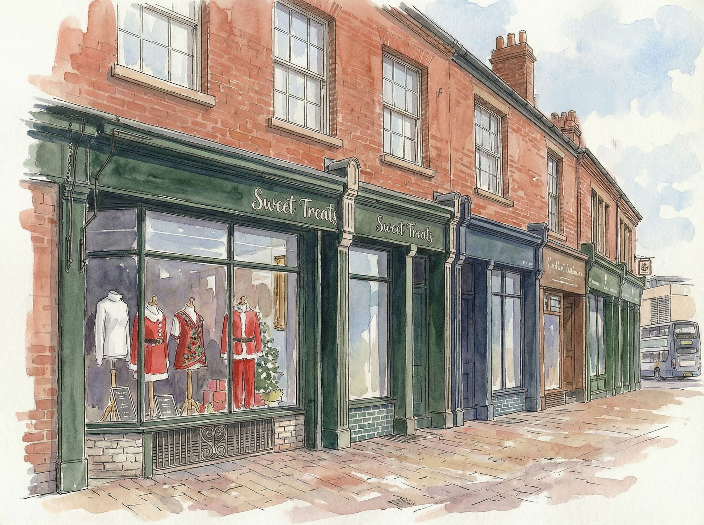 Picture of Georgian shopfronts