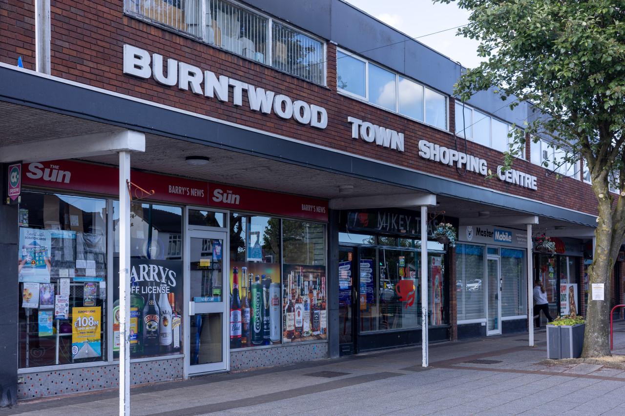 Burntwood town centre, shop front, regeneration
