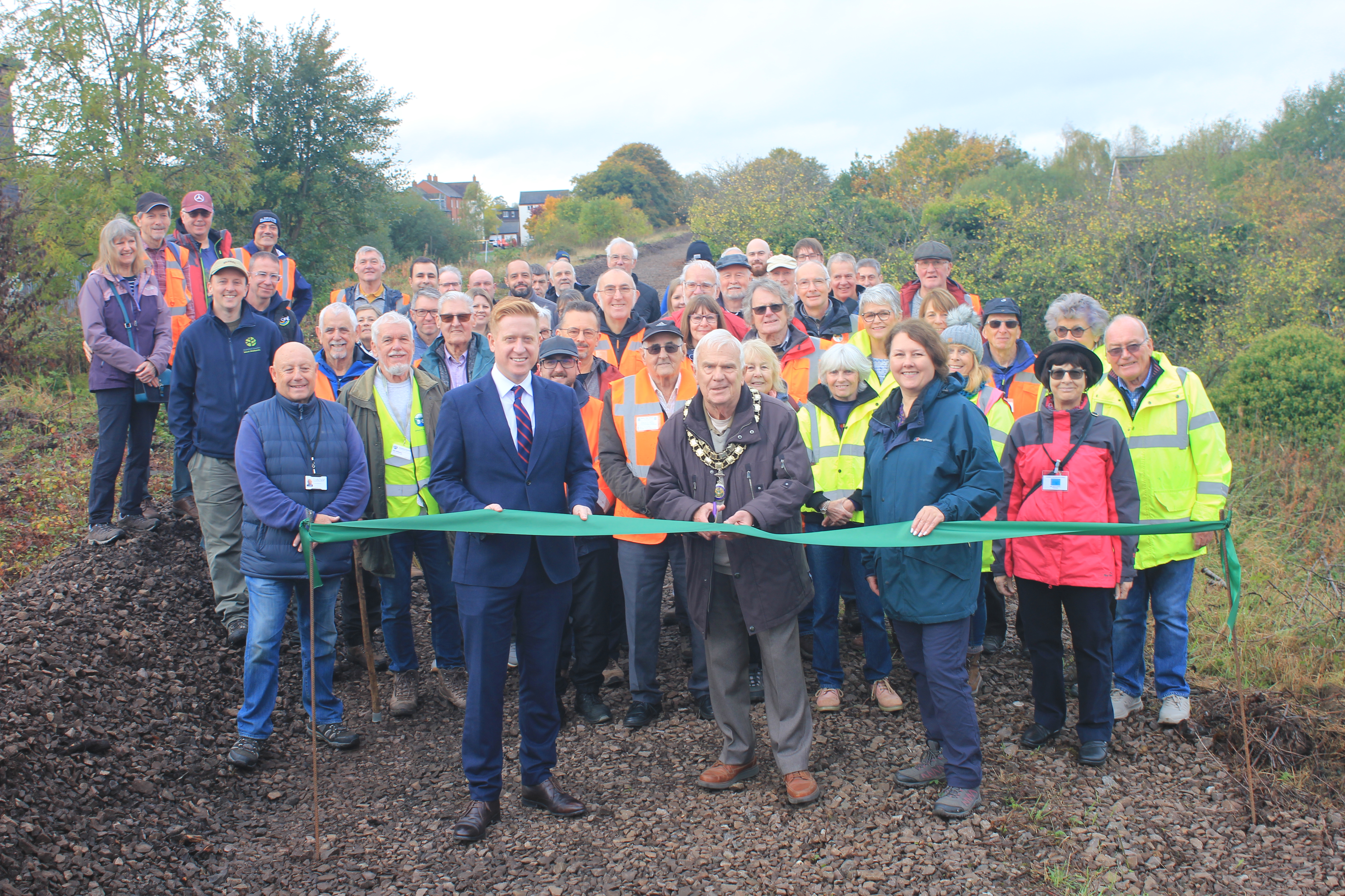 A picture of the greenway opening