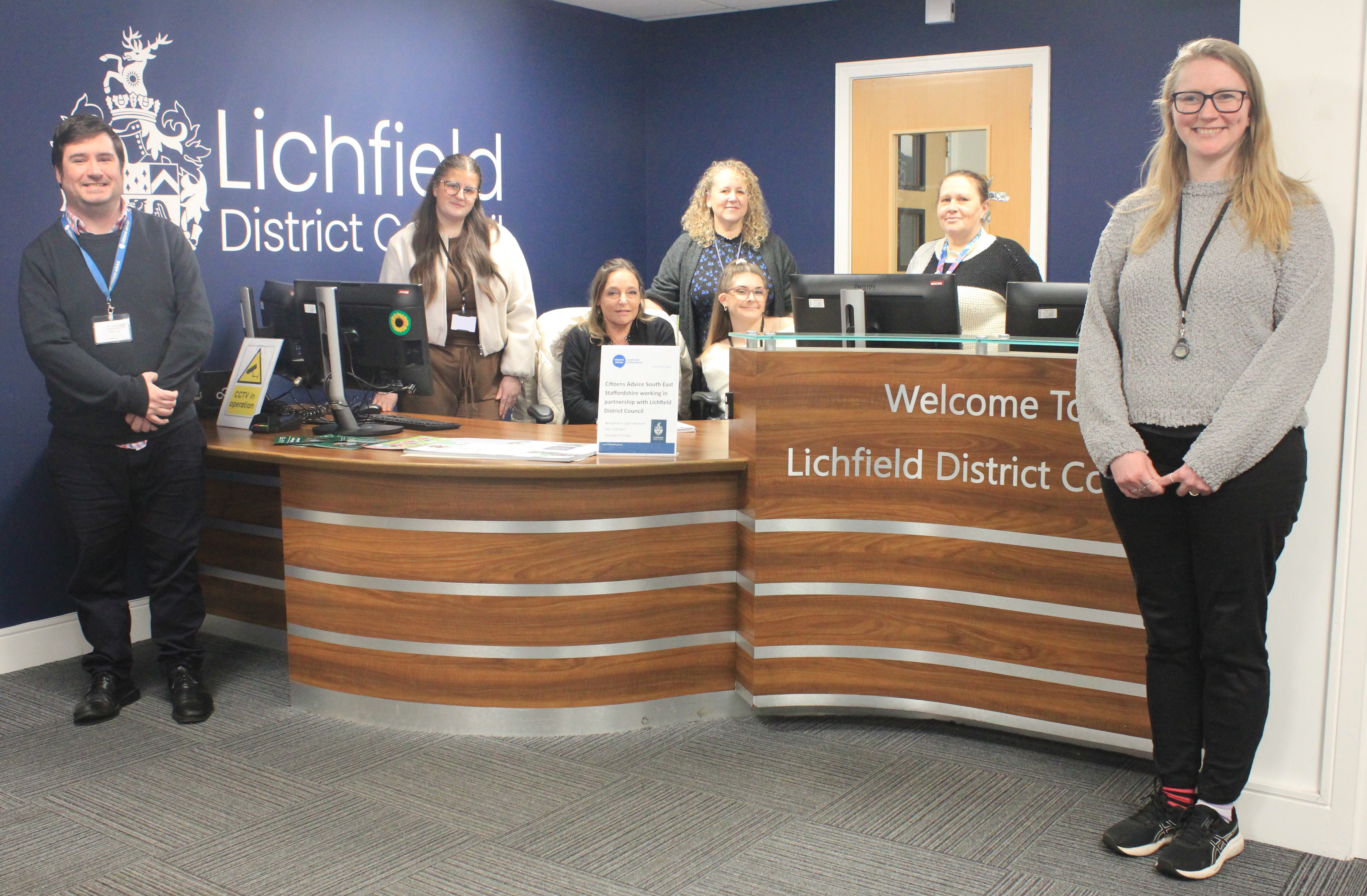 A picture of our reception