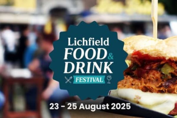 A photo of the Lichfield Food and Drink Festival poster.