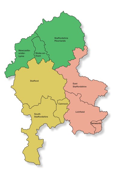 Our proposal for three unitary councils in Staffordshire