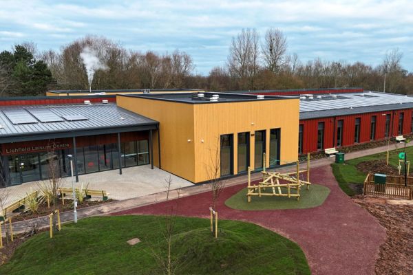 A picture of the new Lichfield Leisure Centre.