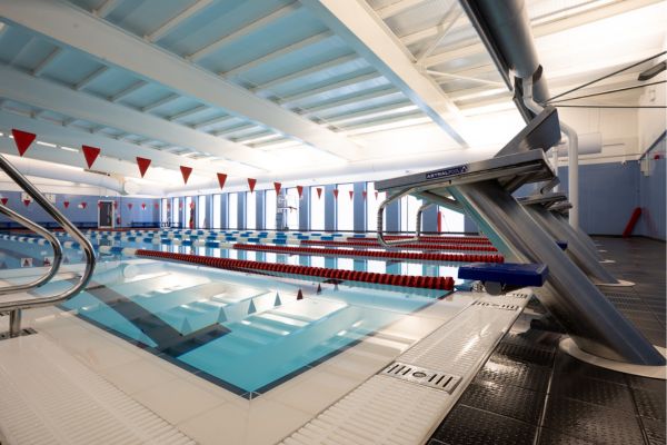 A photo of the pool at Lichfield Leisure Centre.