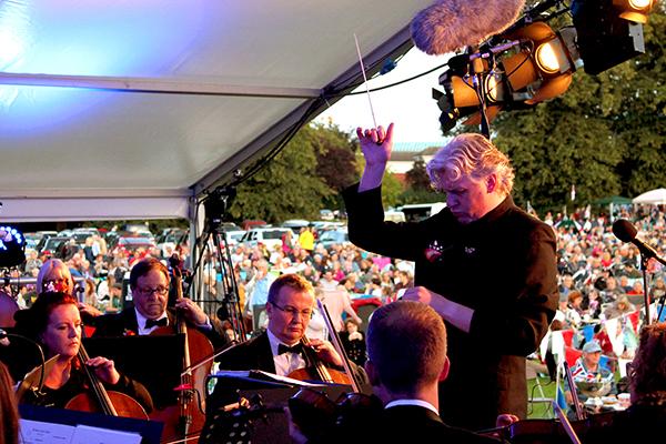 British Police Symphony Orchestra on stage at proms