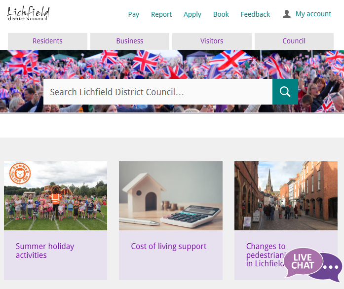 The Live Chat facility is available on the LDC website.