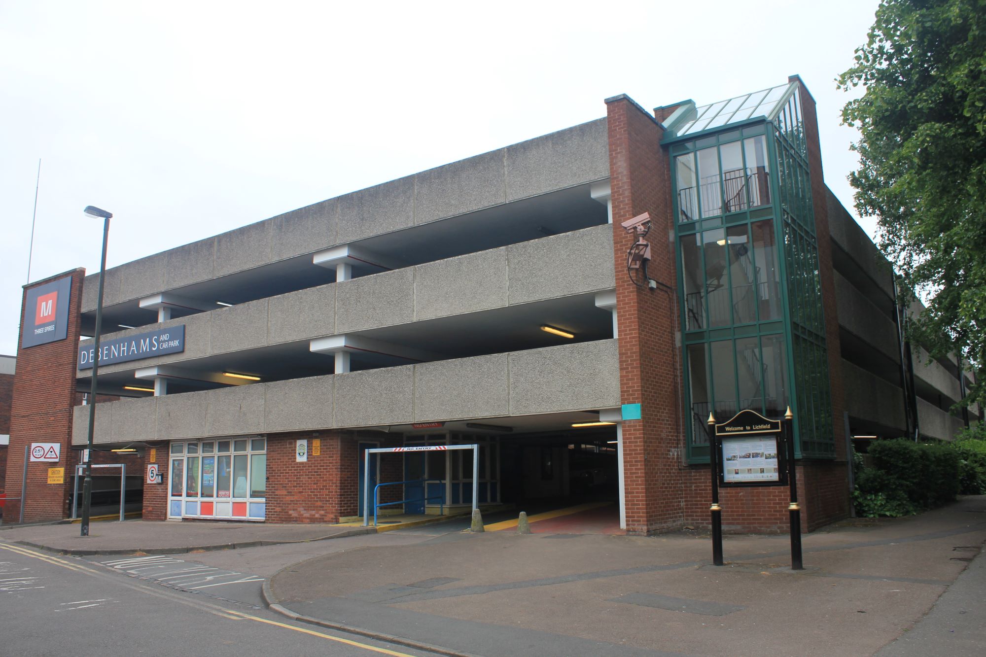 The Multi-Storey Car Park on Frog Lane.