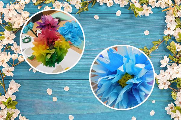Mothers day paper flowers