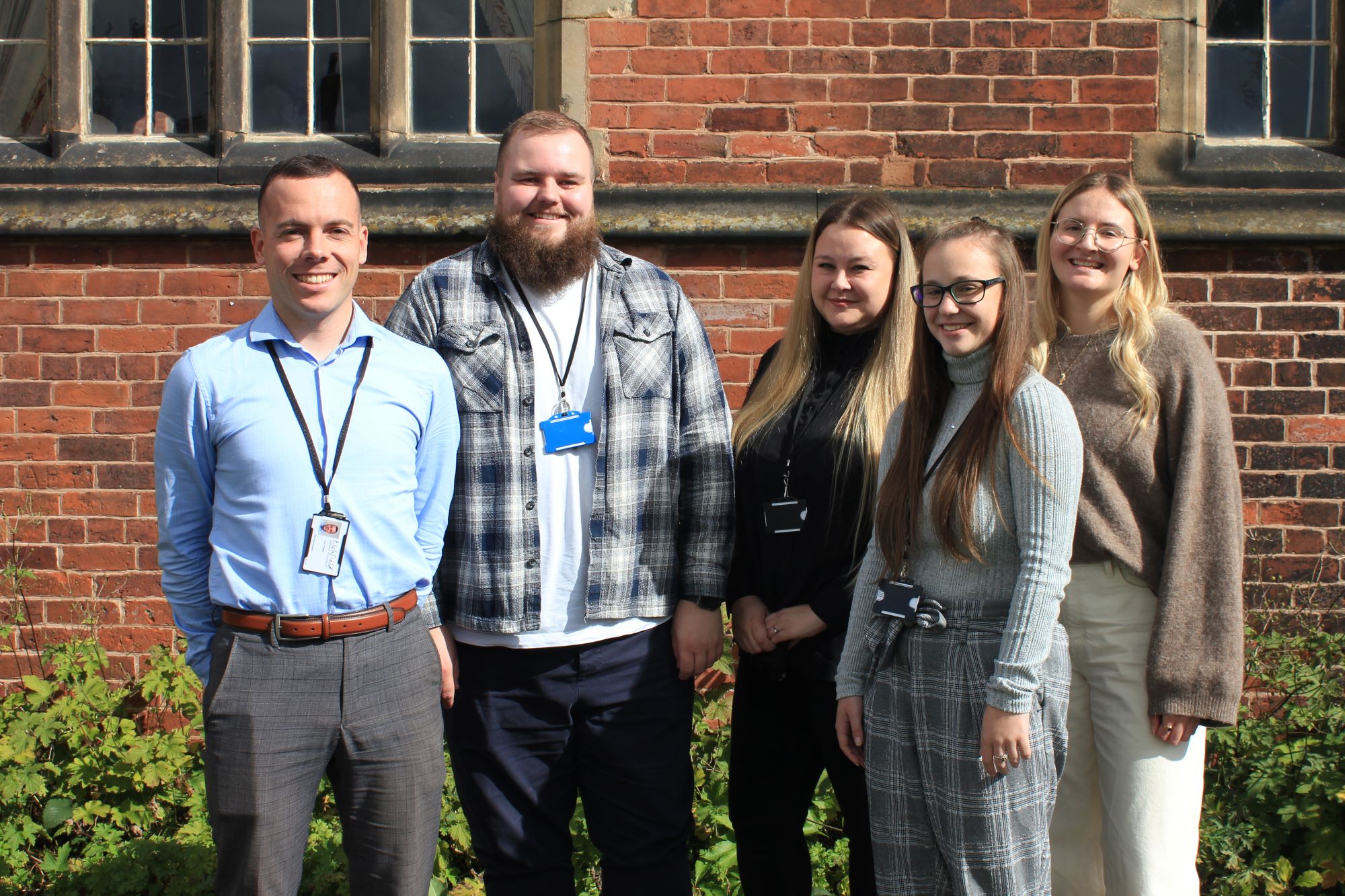 Planning officers at Lichfield District Council (from left) Tom Watts, James Hyde, Jessica Cliffe, Katherine Harvey and Emily Ozwell.
