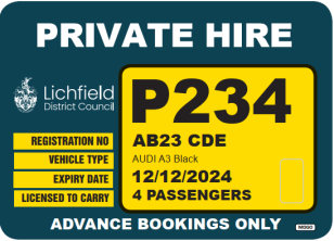 PHV external window sticker