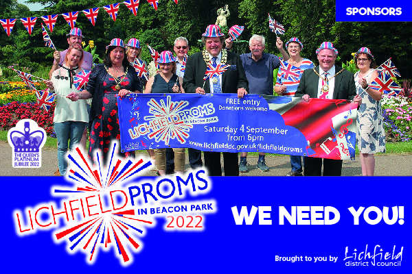Sponsorship and advertising opportunities are available for Lichfield Proms in Beacon Park.