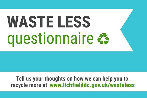 artwork saying waste less questionnaire