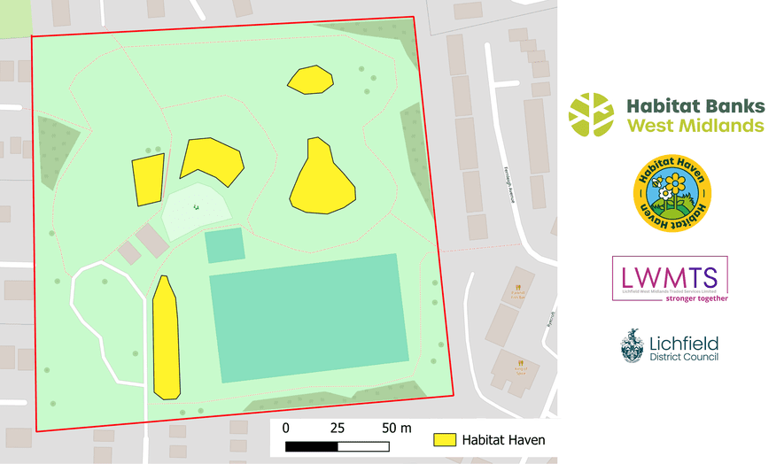 Static map of Redwoord Park's Habitat Haven