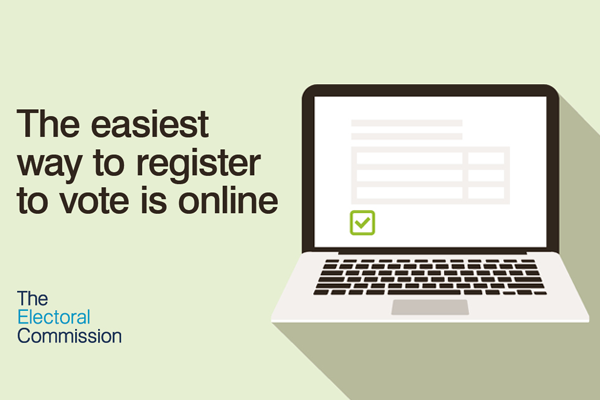 The easiest way to register to vote is online