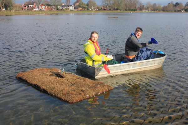 There are six floating islands on Stowe Pool.