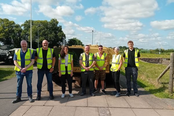 A picture of Stepnell staff volunteering at the Staffordshire Regimental Museum recently.