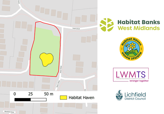 Static map of Stour Close's Habitat Haven