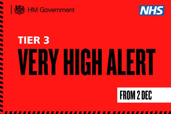 Tier 3 - Very High Alert from 2 Dec