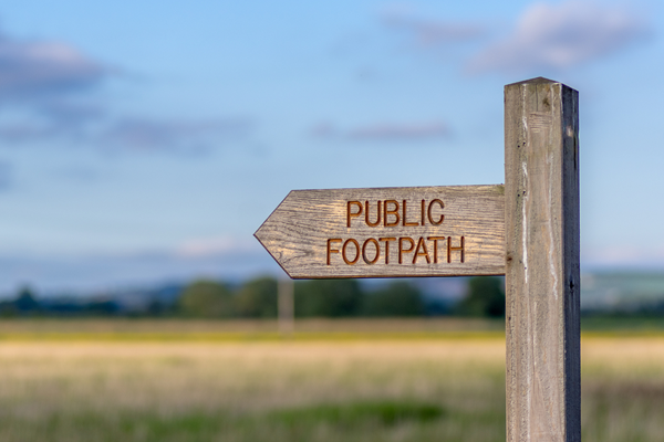 footpath sign