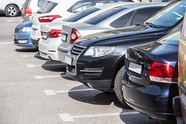 cars in car park