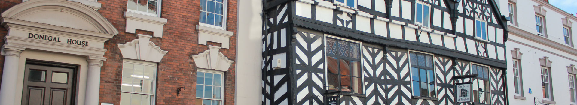 Buildings in Lichfield city centre