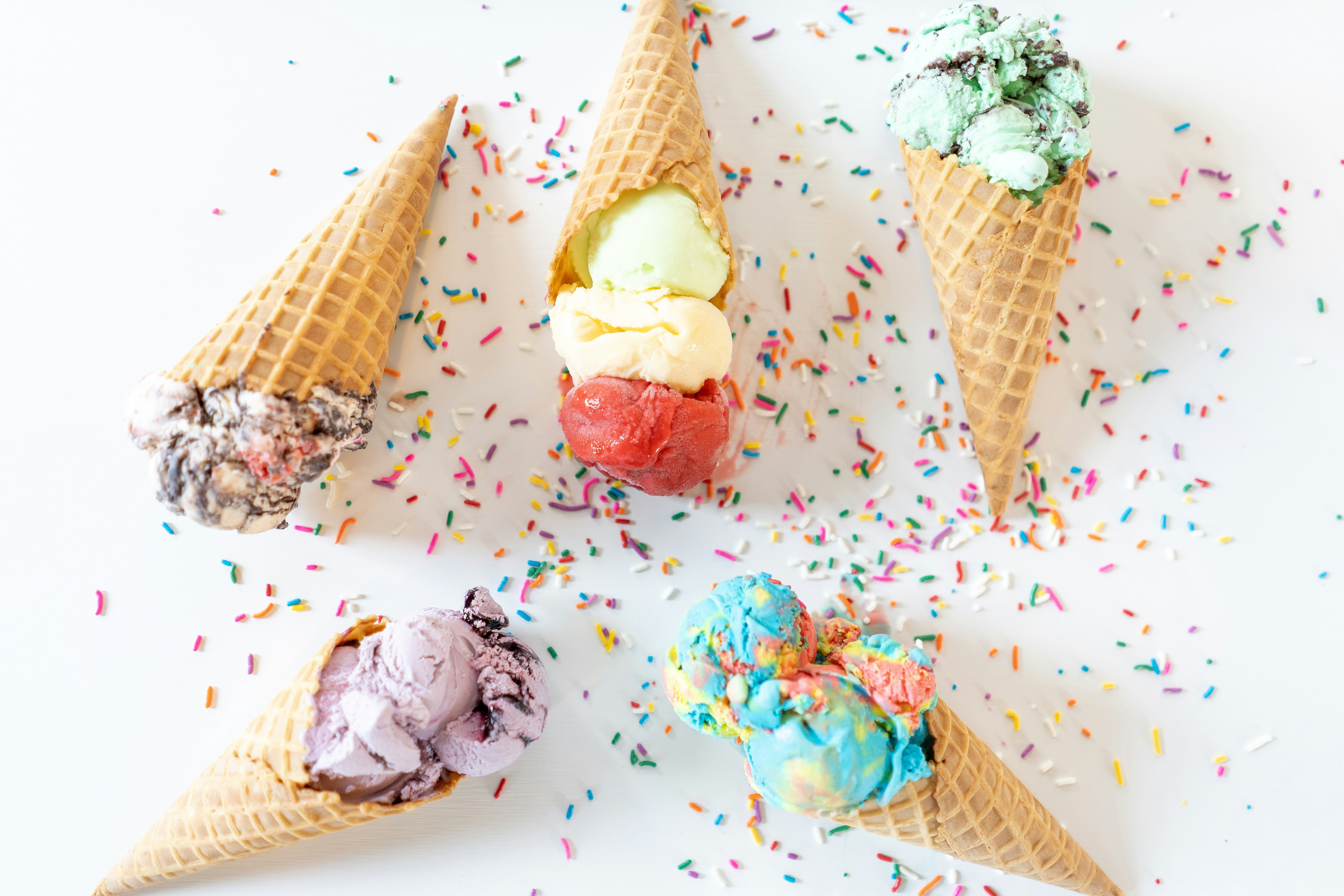 Ice cream, summer, holidays, unsplash