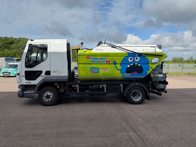 Chompy food waste truck