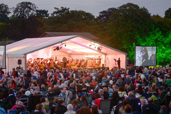 image of audience and proms stage