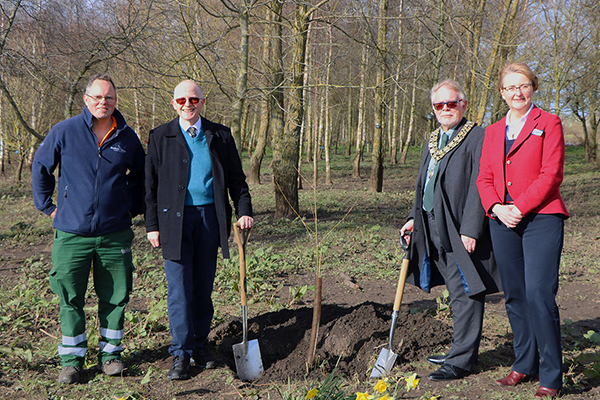 The tree planting ceremony